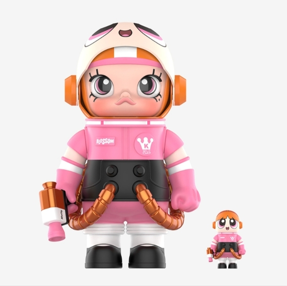POP MART Accessories - MEGA SPACE MOLLY 400%+100% THE POWERPUFF GIRLS-Blossom